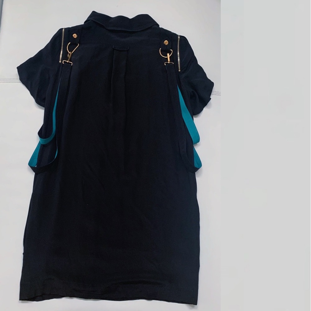 Gucci Silk Gold Zipper Sheath Dress - Picture 3 of 7